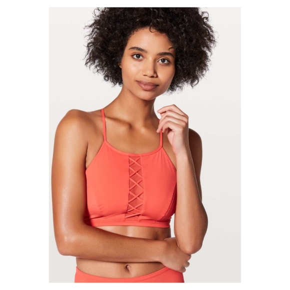 Lululemon Shoreline Top - Red Orange - Picture 3 of 7